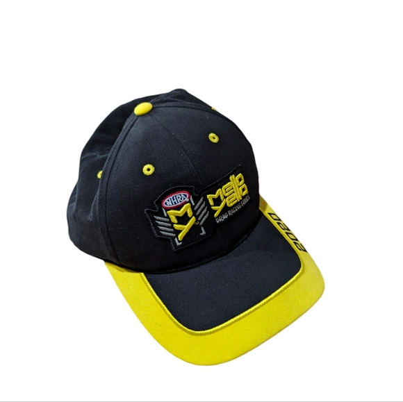 NWOT Yellow Mello Drag Racing NHRA Cotton Baseball Trucker Hat OS - Picture 4 of 7